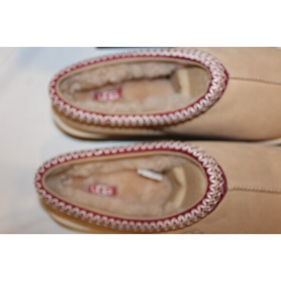 UGG MEN\'S TASMAN SUEDE SHEARLING LINED CLOG SHOES SLIPPERS NIB TAN SZ 12 main image 3